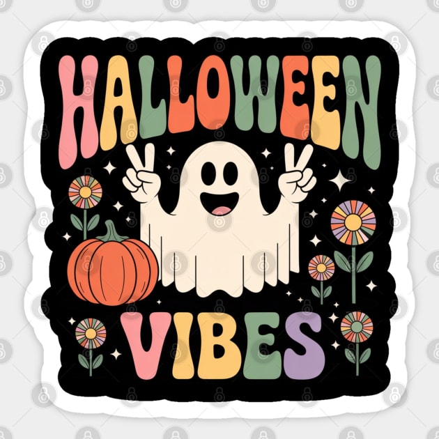Halloween-Vibes Sticker by Creatifly Graphic Tees
